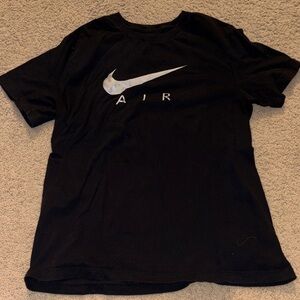 Nike Black Tee with White Swoosh